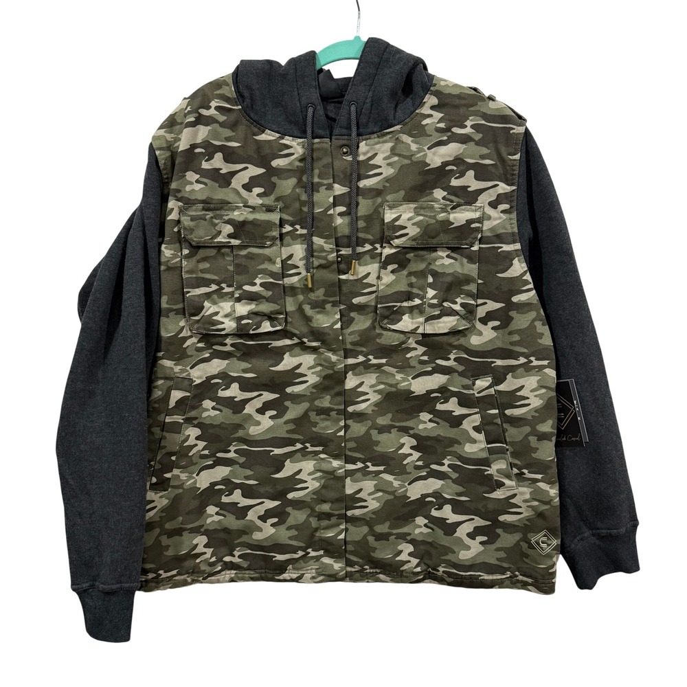 GWG Concealed Casual Equinox Camo Jacket  XXL‎ Urban Camo Utility Hoodie New